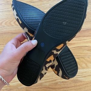 Rothy’s Big Cat print pointed ballet flats